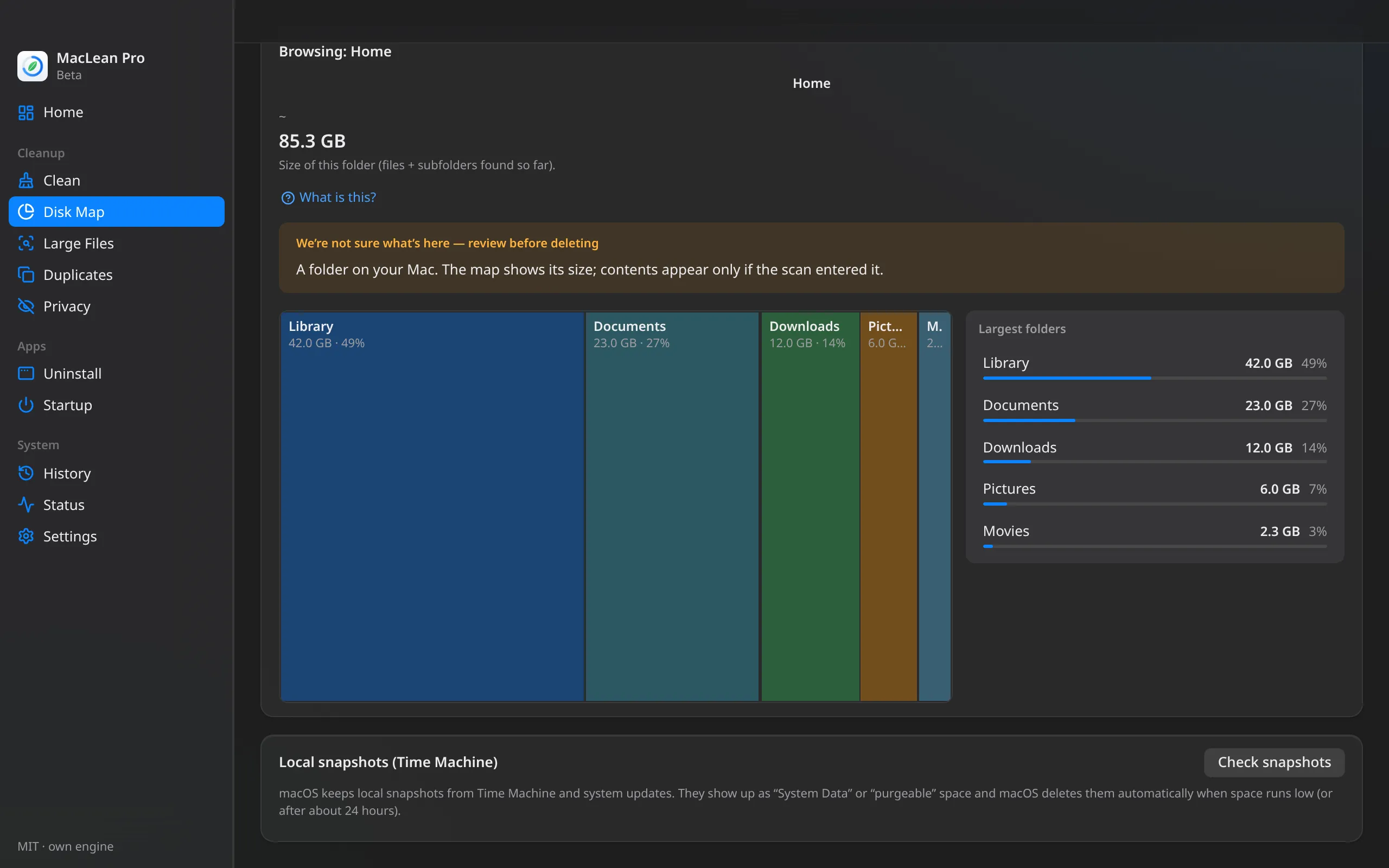 MacLean Pro — Disk Map